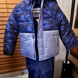 Carter's Navy Puffer Jacket and Pants Set